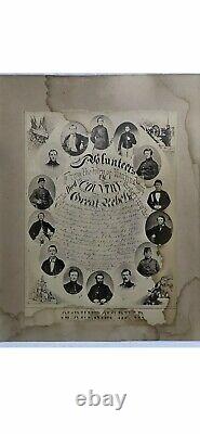 Mounted Albumen Print, Civil War, Martinsburgh, NY
