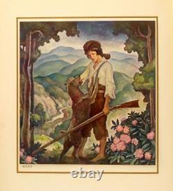 N C Wyeth Signed Limited Vellum Ed 1931 The Little Shepherd Of Kingdom Come