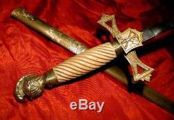 NEW YORK MASONIC TEMPLE Antique Civil War ROYAL ARCH HIRAM SWORD 1860s RARE FIND