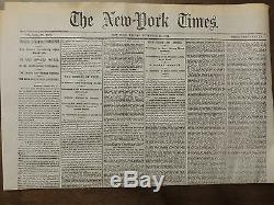 NINE REPRINTS 1862 1863 1864 1865 Era NEW YORK TIMES CIVIL WAR NEWSPAPERS