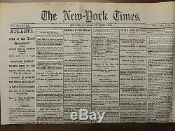 NINE REPRINTS 1862 1863 1864 1865 Era NEW YORK TIMES CIVIL WAR NEWSPAPERS