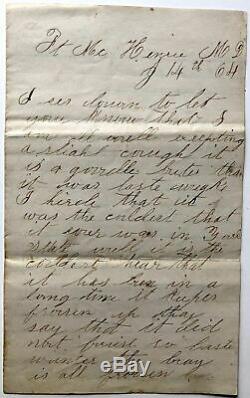NY Orleans County / 25 original Civil War letters from William Shaw 8th Cav