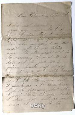 NY Orleans County / 25 original Civil War letters from William Shaw 8th Cav