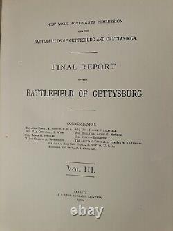 New York At Gettysburg, 3 Volume Set (hardcover, 1900)