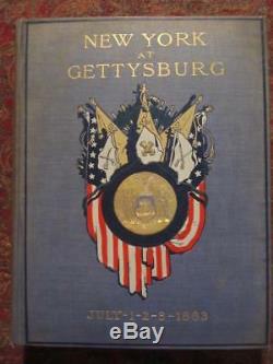 New York At Gettysburg CIVIL War First Edition Complete 3-volume Set