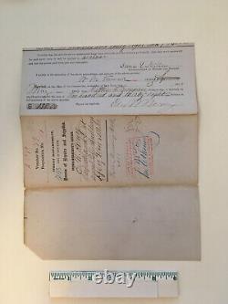 New York City Boss Tweed Autograph Politician 1864 CIVIL War Date