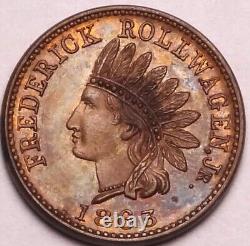 New York City Frederick Rollwagen Jr Civil War Store Card Token NY 630BI-1a