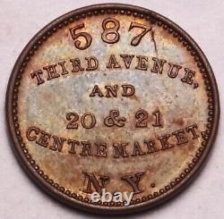 New York City Frederick Rollwagen Jr Civil War Store Card Token NY 630BI-1a