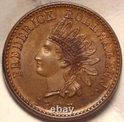 New York City Frederick Rollwagen Jr Civil War Store Card Token NY 630BI-1a