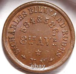 New York City St. Charles Billiards Civil War Store Card Token NY 630BT-2a