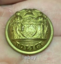 New York Civil War Period Police Coat Button