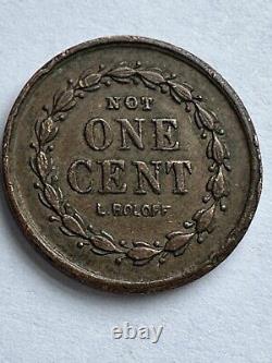 New York Civil War Token C Bahr Not One Cent