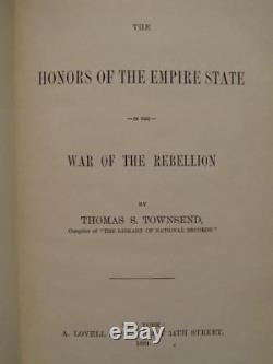 New York In The War Of The Rebellion First Edition 1899 CIVIL War Rosters
