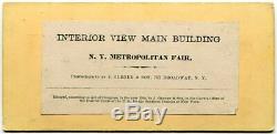 New York Metropolitan Sanitary Fair Civil War 1864 Gurney Stereoview Photo