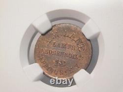 New York, N. Y. Civil War token, R-8, NGC MS 62BN, F-630 AP 12a