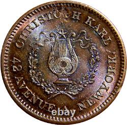 New York NY, 1863 CHRISTOPH KARL Civil War Token (02802)