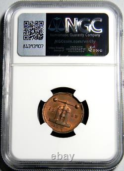 New York NY, 1863 Story & Southworth Civil War Token NGC MS-64 RB (39-1)