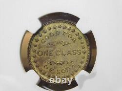 New York, New York Civil War token, NGC MS 62, 630-K 7b, R-8