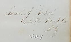 New York State SUNY Albany / Civil War Era Autograph Book Belonging 1865