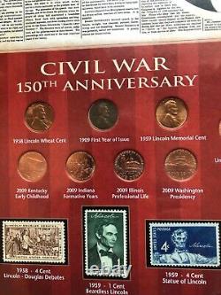 New York Times Civil War 150th Anniversary Framed Coin Collection. Free shipping