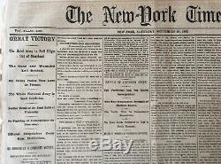 New York Times, Sep 20 1862, Civil War Battle of Antietam