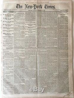 New York Times, Sep 20 1862, Civil War Battle of Antietam