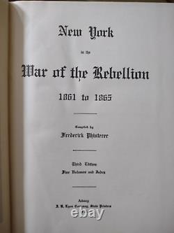 New York in the War of the Rebellion 1861-1865 Frederick Phisterer 6 Vols Illus