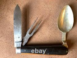 New York knife company civil war Knife fork spoon. Hobo