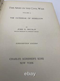 Nicolay, John THE ARMY IN THE CIVIL WAR (16 Volumes complete)