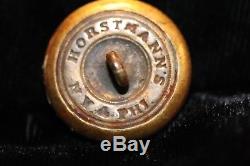 Non-Dug Civil War Confederate Louisiana Coat 1 BRASS Button Horstmann's NY PHI