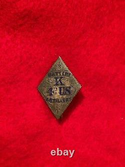 Non Dug Civil War Veteran 3rd Corps Badge 4th US Artillery ID Insignia Relic NY