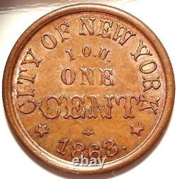 Norwich, Connecticut City of New York Civil War Store Card Token CT 345aA-1a #2