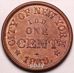 Norwich, Connecticut City of New York Civil War Store Card Token CT 345aA-1a #2