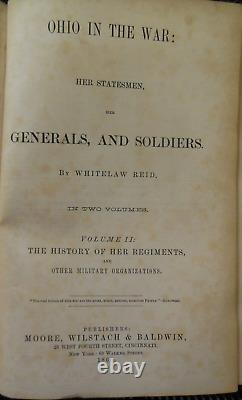 Ohio in the War 1861-1865 2 Vols / 1868