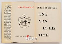One Man in His Time SIGNED by Serge Obolensky McDowell, Obolensky, 1958