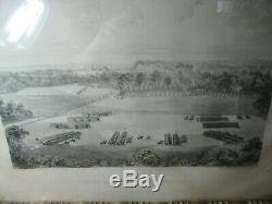 Orig. 1864 Civil War Camp Bates, 3rd NY Volunteer Calvary Print by Combe