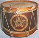 -original- 1800's -civil War- Antique John G Pike Painted Ny Military Field Drum