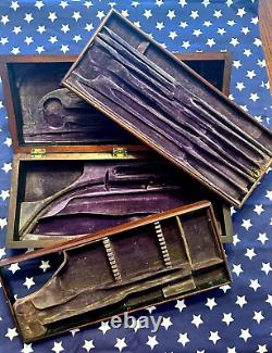 Original CIVIL War Tiemann Company Ny Amputation Surgical Wood Case Box Medical