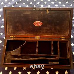 Original CIVIL War Tiemann Company Ny Amputation Surgical Wood Case Box Medical