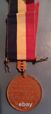 Original Civil War 1861-65 State of Ohio Volunteer Service Medal Named 12th Inf