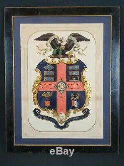 Original Civil War 79th NY Highlanders General David Morrison escutcheon