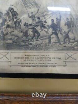 Original Civil War Soldier Memorial Company K 189th Infantry Volunteer New York