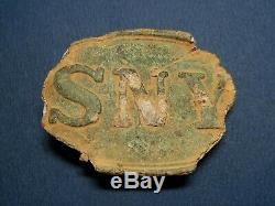 Original Dug SNY Plate New York Union Civil War Belt Buckle