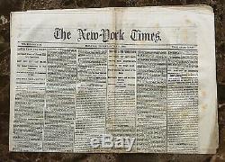 Original Lee's Last Failure CIVIL War New York Times Newspaper Oct 27,1863