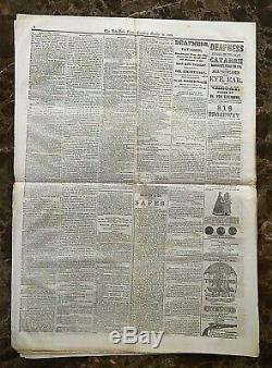 Original Lee's Last Failure CIVIL War New York Times Newspaper Oct 27,1863