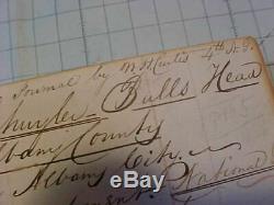 Original Rare Pre CIVIL War 1845 Soldier's Military Journal / Diary 4th Ny