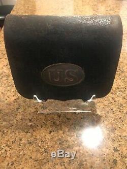 Original Union Civil War Cartridge Box marked Sproulls Meeker @ Co NY