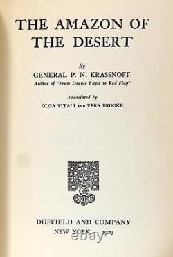 P N Krassnoff Pyotr Krasnov 1929 The Amazon of the Desert Hardcover withDJ