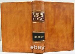 PERSONAL MEMOIRS U. S. GRANT Orig Leather Bindings withCustom Slipcase 1st ed 1885