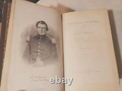 PERSONAL MEMOIRS of ULYSSES GRANT 1st Edition CIVIL WAR History 2V Set 1885